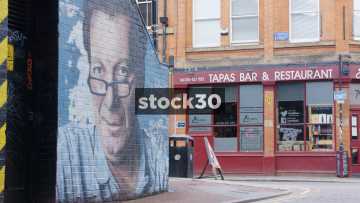 Tony Wilson Artwork In Manchester's Northern Quarter