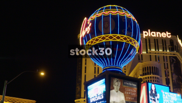 Paris Balloon And Planet Hollywood Resort And Casino In Las Vegas, USA