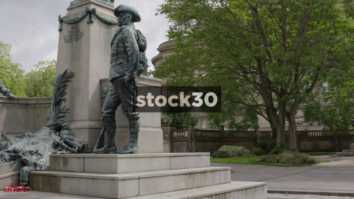 The King S Liverpool Regiment War Memorial Statue In St John S