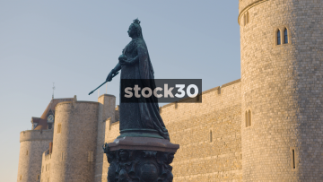 Queen Victoria Statue Outside Windsor Castle, UK