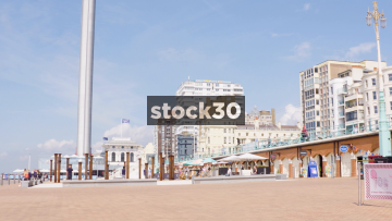 Timelapse Shot Of British Airways i360 Ascending In Brighton, UK