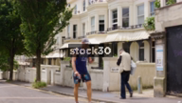Terraced Houses On Sillwood Road In Brighton, UK